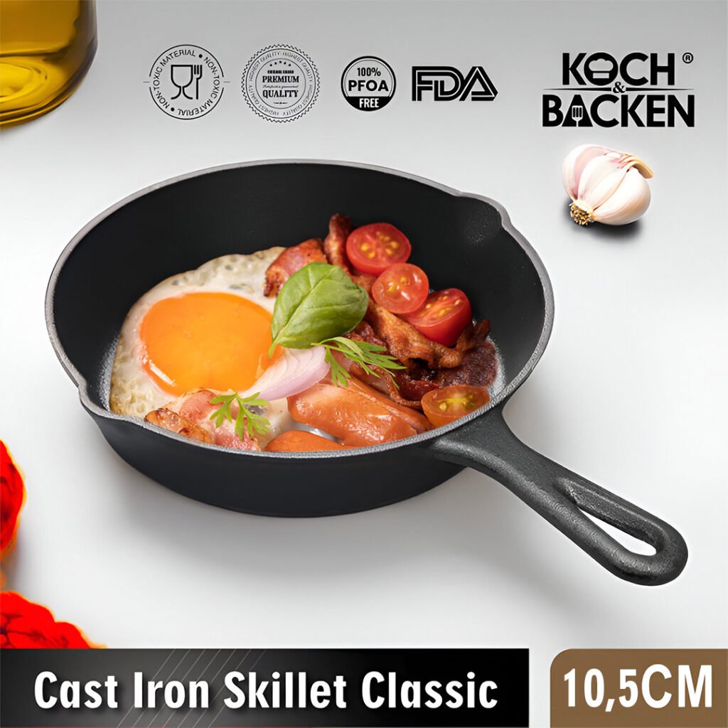 Cast Iron Skillet Clasic Preseasoned 10,5cm