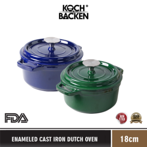 Enamel Cast Iron Dutch Oven 18cm
