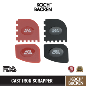 KOCH&BACKEN Scraper Cleaning Grill Tools Food Grade - Pembersih Kerak Panci Cast Iron Penggosok Panggangan Wajan