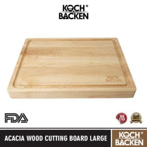 KOCH&BACKEN Large Acacia Wood Cutting Chopping Board  - Talenan Kayu Premium