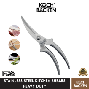 KOCH&BACKEN Stainless Steel Kitchen Shears Heavy Duty Premium - Gunting Tulang Gunting Dapur Multifungsi